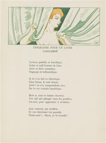 (RASSENFOSSE, ARMAND / RENÉ GONTRAN RANSON.) Baudelaire, Charles. Les Fleurs du Mal.